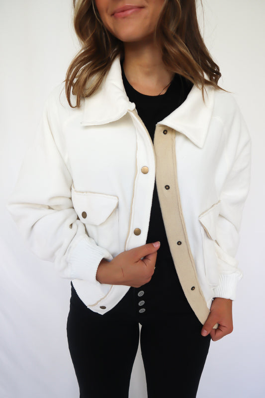 White Button Up Jacket