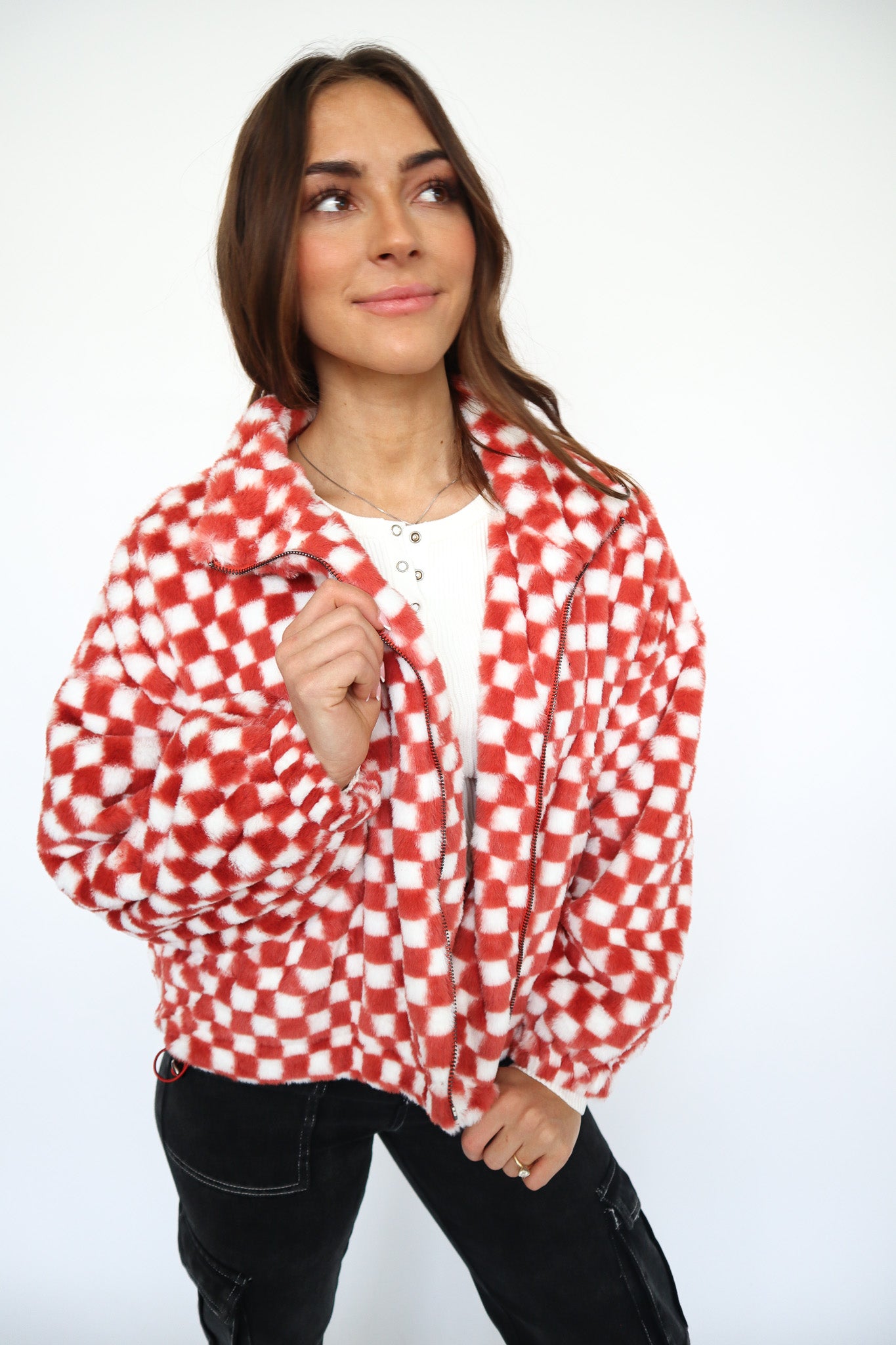 Checker Teddy Jacket