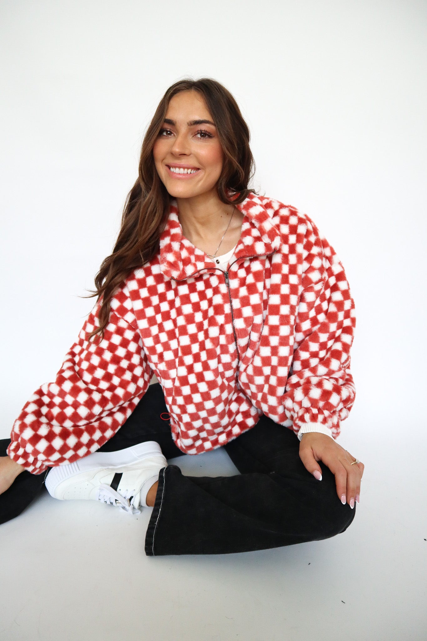 Checker Teddy Jacket