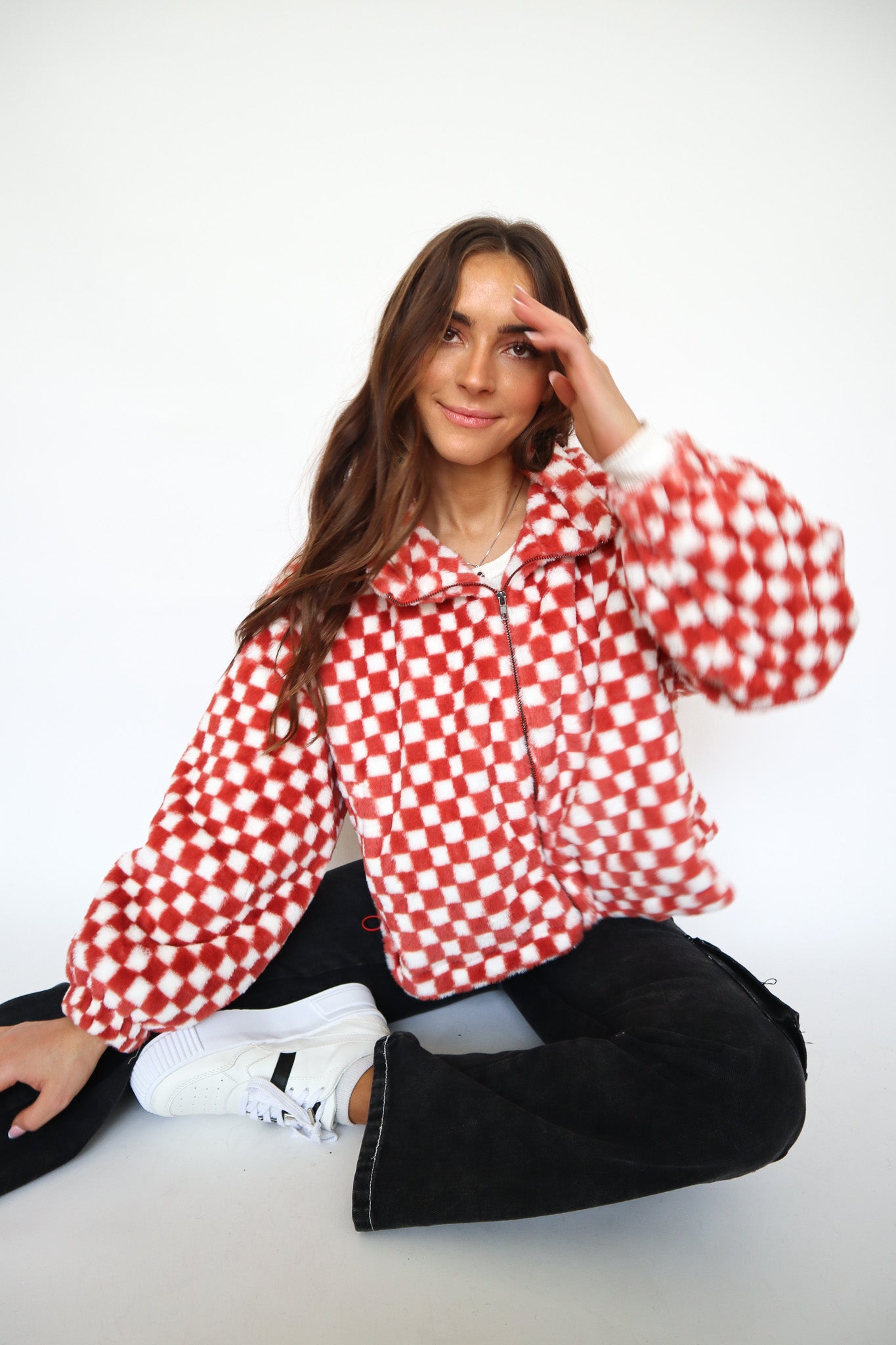 Checker Teddy Jacket