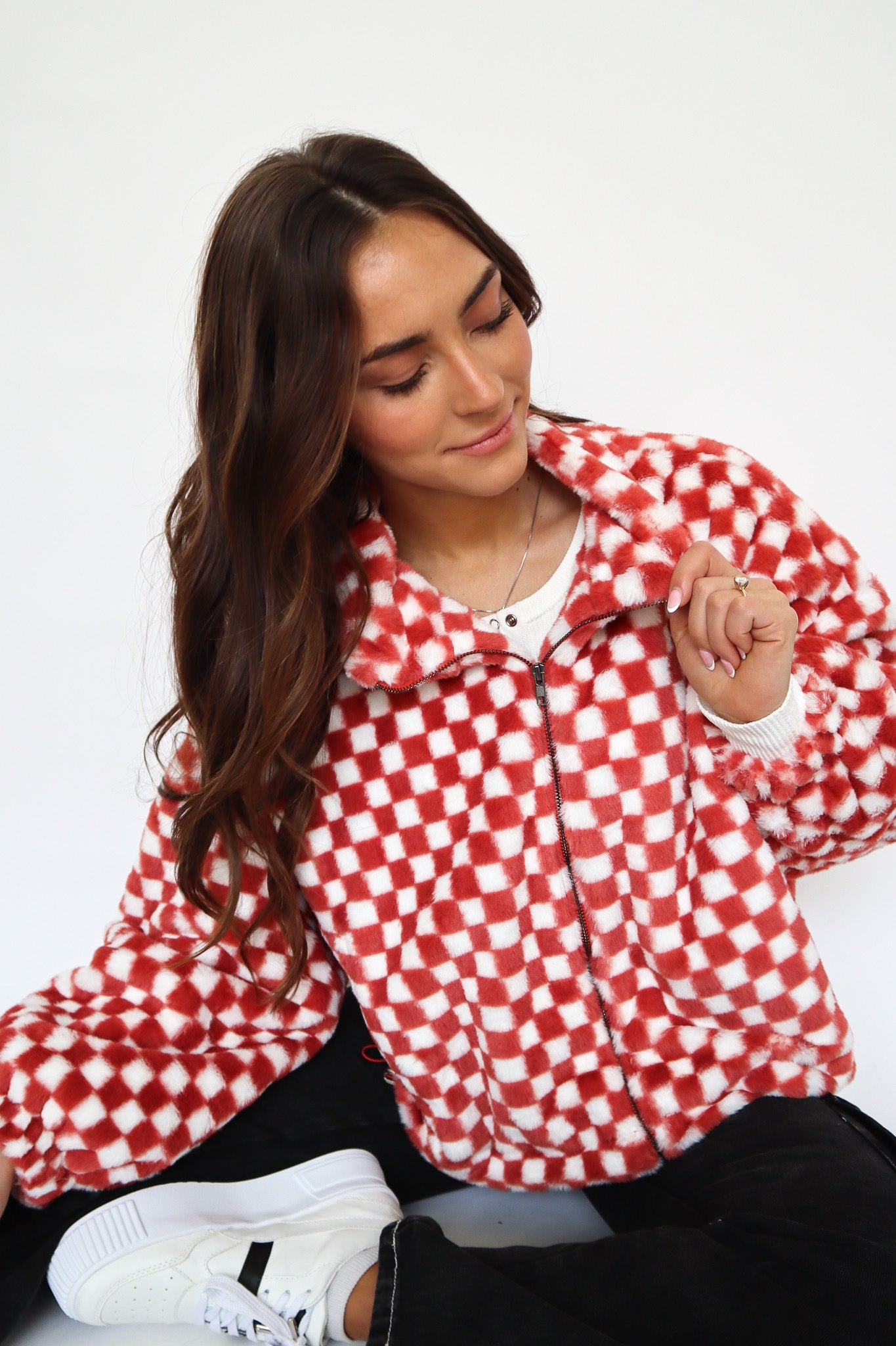 Checker Teddy Jacket