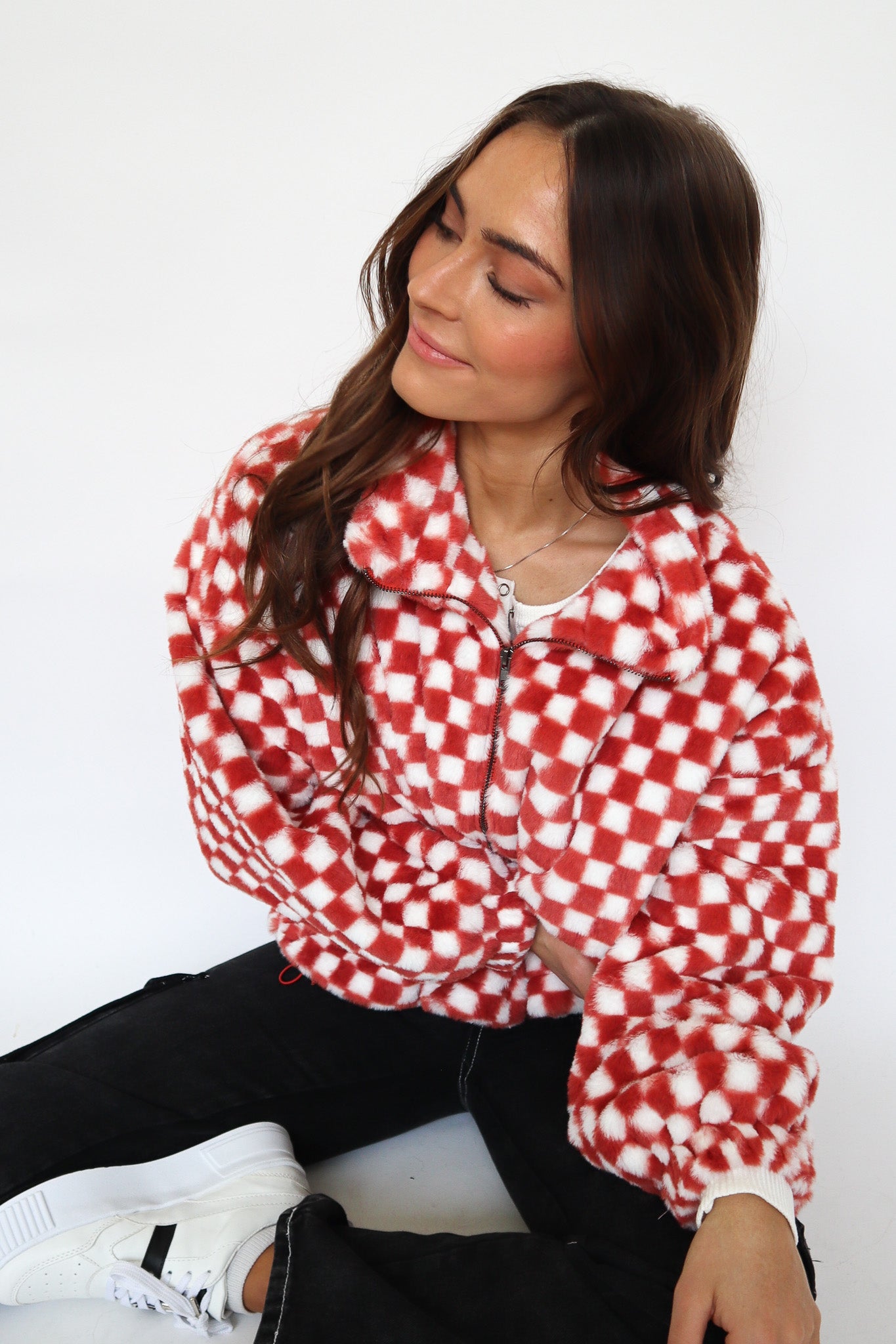 Checker Teddy Jacket