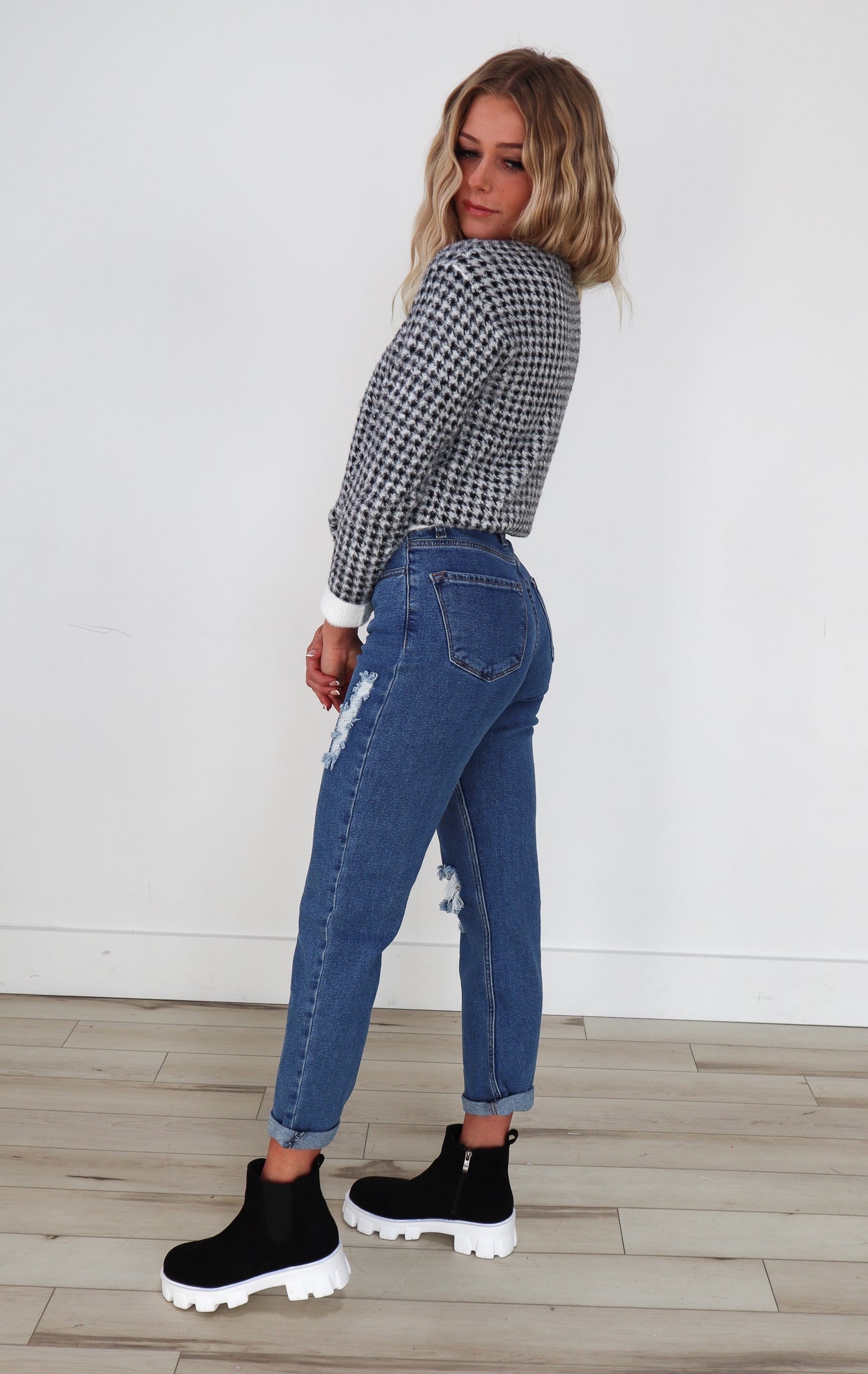 Classic Boyfriend Blue Jeans