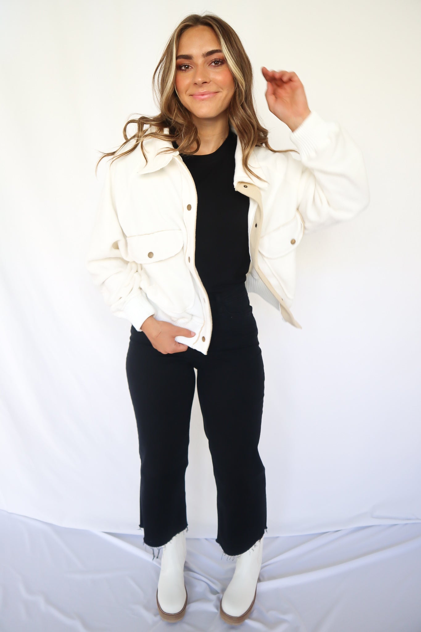 White Button Up Jacket