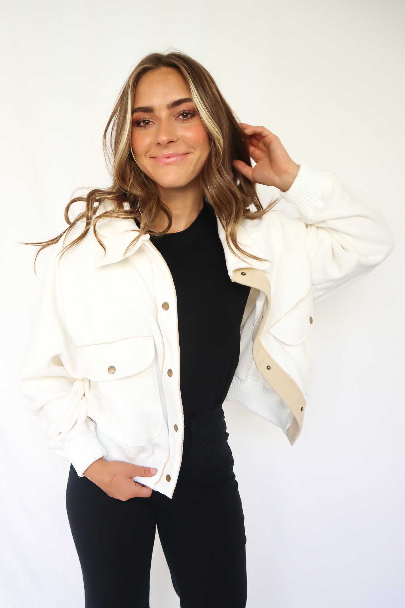 White Button Up Jacket