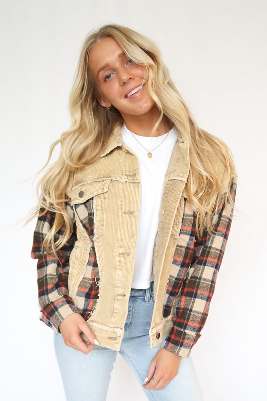 Khaki Flannel Jacket