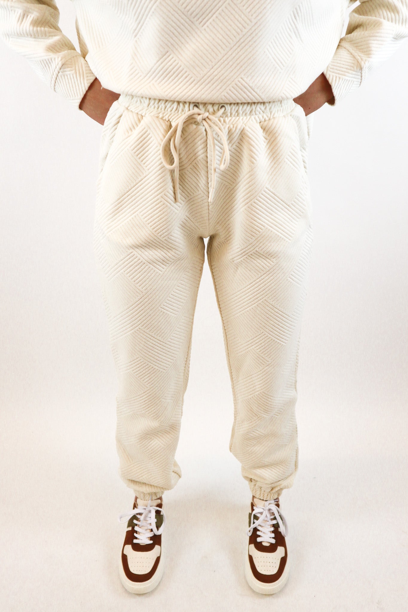 Cream Sweat Pants